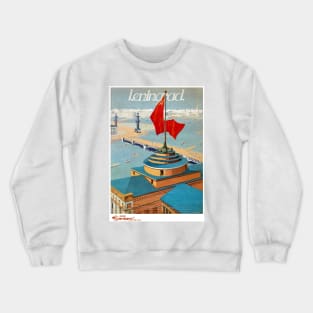 Vintage Travel Poster USSR Leningrad Russia Crewneck Sweatshirt
